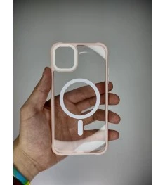 Накладка Totu Clear MagSafe Apple Iphone 11 (Розовый)