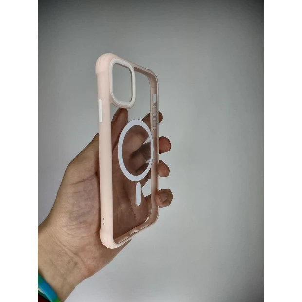 Накладка Totu Clear MagSafe Apple Iphone 11 (Розовый)