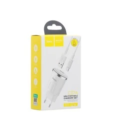 СЗУ-адаптер Hoco C37A + Type-C-кабель 2.4A 1USB