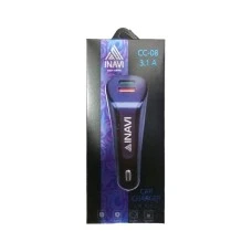 АЗУ iNavi 2в1 Micro 2USB / 3.1A (CC-08) (черный)