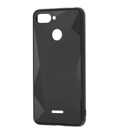 Силикон Rock 3D Crystal Xiaomi Redmi 6 (Чёрный)