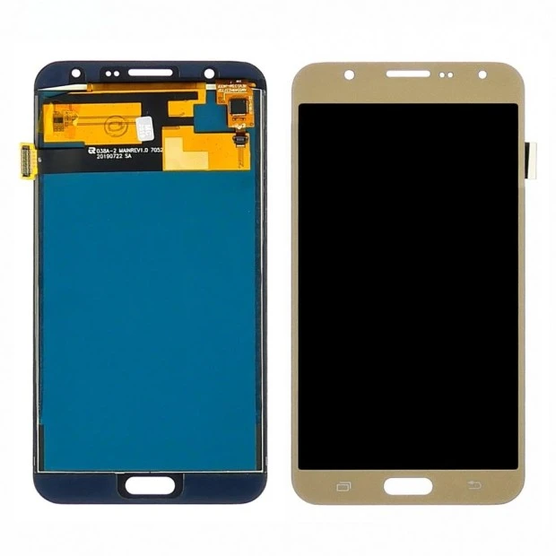 Дисплей для Samsung J700 Galaxy J7 с золотистым тачскрином, с регулируемой подсветкой IPS