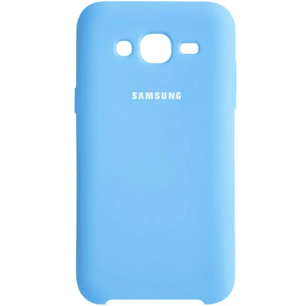 Силиконовый чехол Original Case Samsung Galaxy J5 (2015) J500 (Светло-голубой)