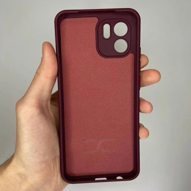 Силикон Original 360 Case Logo Xiaomi Redmi A2 / A1 (ShutCam) (Бордовый)