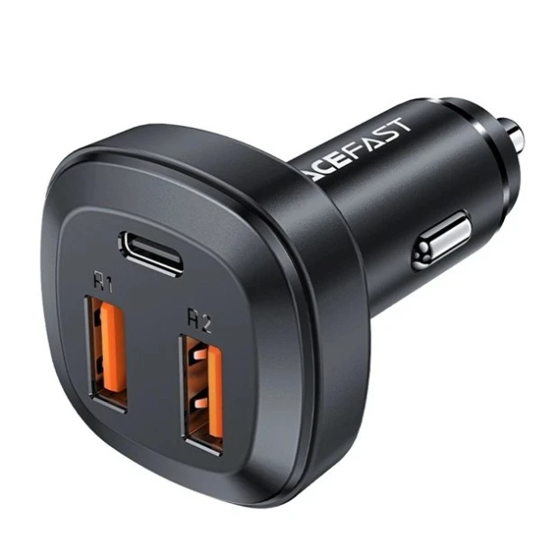АЗУ-адаптер Acefast B9 66W PD QC 2USB / 1Type-C 5A (Чёрный)
