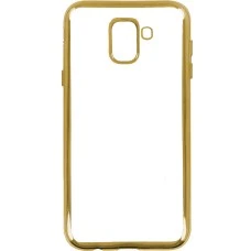 Силиконовый чехол UMKU Line Samsung Galaxy J6 (2018) J600 (Золотой)