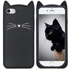 Силиконовый чехол Kitty Case Apple iPhone 7 / 8 (чёрный)