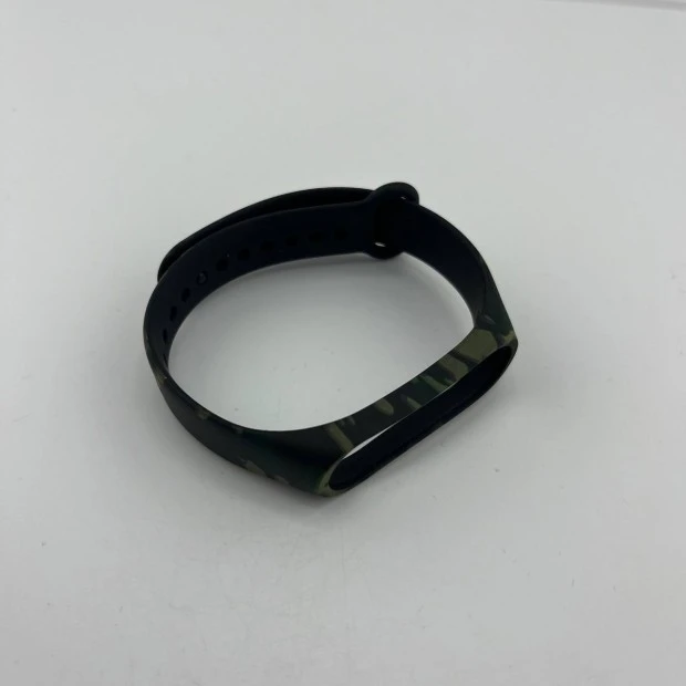 Ремінець Picture Design Xiaomi Mi Band 3  /  Mi Band 4 (4) Камуфляж Зелений