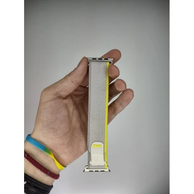 Ремешок Trail Loop Apple Watch 42 / 44 / 49 (Yellow/Grey)