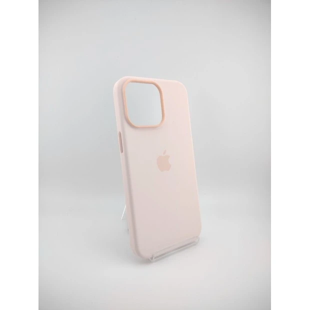Силіконовий чохол з MagSafe для Apple iPhone 15 Pro Max (світло-рожевий)