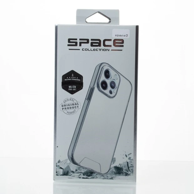 Силикон Space Case 3D Apple iPhone 12 Pro Max (Прозрачный)