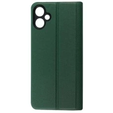 Чехол-книжка Dux Leather Samsung Galaxy A06 (Тёмно-зелёный)