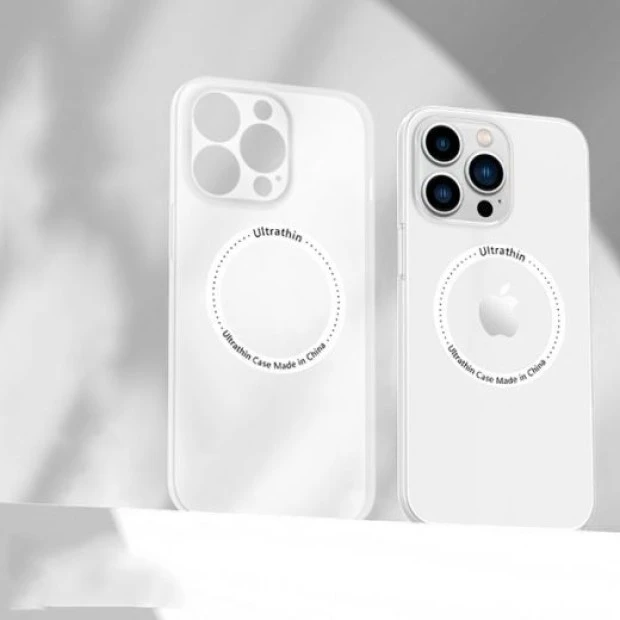 Чехол Ultra-thin Case MagSafe Apple iPhone 15 Pro Max (Transparent)