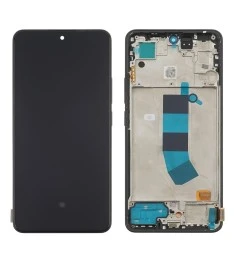 Дисплей для Xiaomi Redmi Note 13 (4G) с чёрным тачскрином и чёрной корпусной рам..