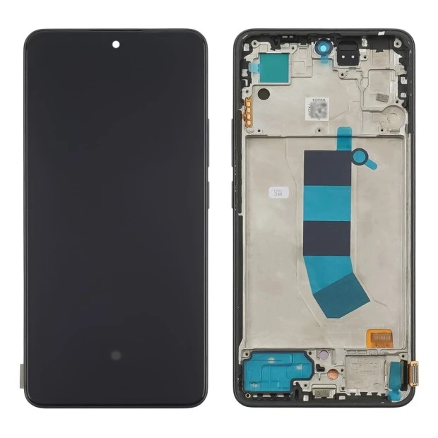 Дисплей для Xiaomi Redmi Note 13 (4G) с чёрным тачскрином и чёрной корпусной рамкой OLED