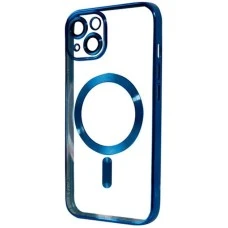 Чехол UMKU Shining with MagSafe Apple iPhone 15 Plus (Blue Titanium)