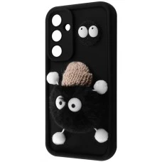 Чохол Pretty Things Case Samsung Galaxy A35 (Чорний / Пухнастий Чорний)