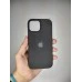 Силіконовий оригінальний круглий чохол для Apple iPhone 15 (07) чорний Силіконовий оригінальний круглий чохол для Apple iPhone 15 (07) чорний
