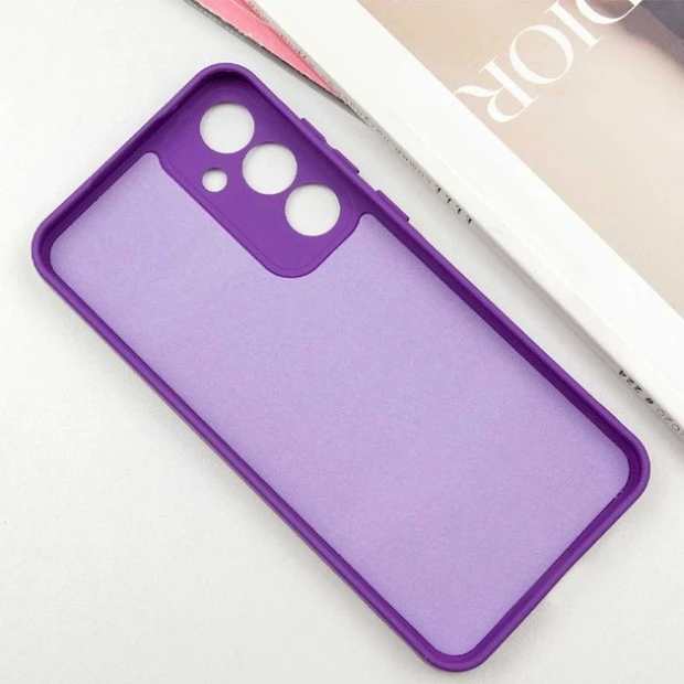 Чохол силіконовий Original Samsung Galaxy S24 FE (ShutCam) (Бузковий)