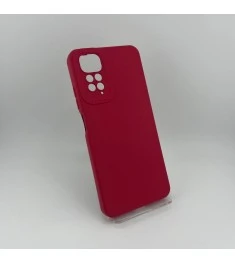Силіконовий чохол Original Xiaomi Redmi Note 11  /  Note 11S (ShutCam) (Вишневий..