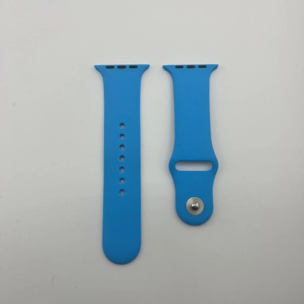 Ремінець Apple Watch Силіконовий 38  /  40  /  41 мм (45) Джинсовий Синій