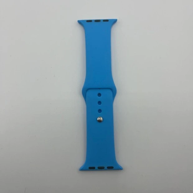 Ремінець Apple Watch Силіконовий 38  /  40  /  41 мм (45) Джинсовий Синій