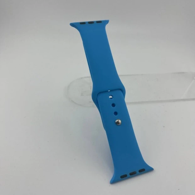 Ремінець Apple Watch Силіконовий 38  /  40  /  41 мм (45) Джинсовий Синій