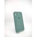 Оригінальний квадратний круглий чохол для Apple iPhone X  /  XS в кольорі чорнувато-зелений