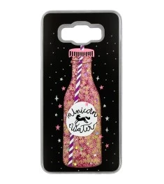 Накладка Bootle Samsung Galaxy J7 (2016) J710 (Чёрно-розовый)