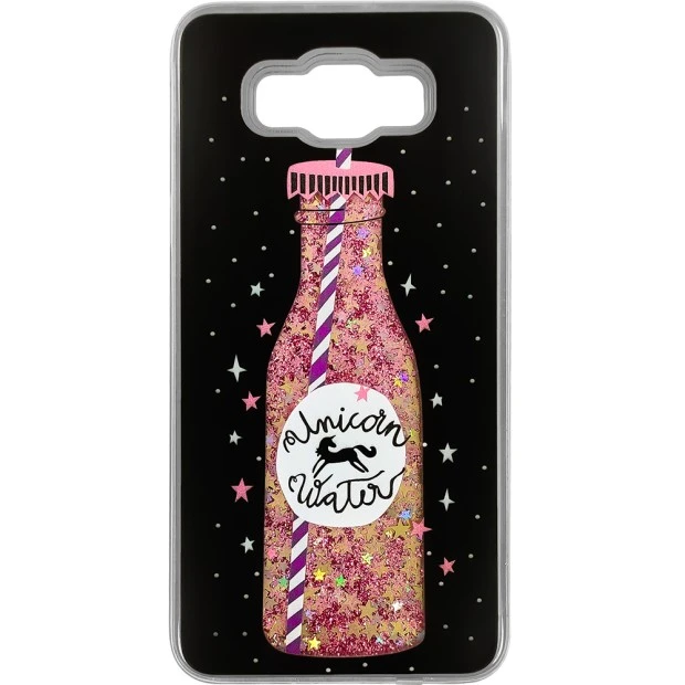 Накладка Bootle Samsung Galaxy J7 (2016) J710 (Чёрно-розовый)