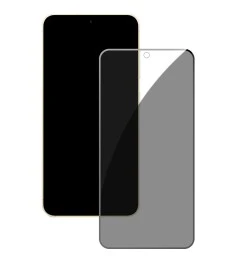 Захисне скло 5D Privacy HD для Samsung Galaxy S24 (Розблокування пальцем) Чорне
