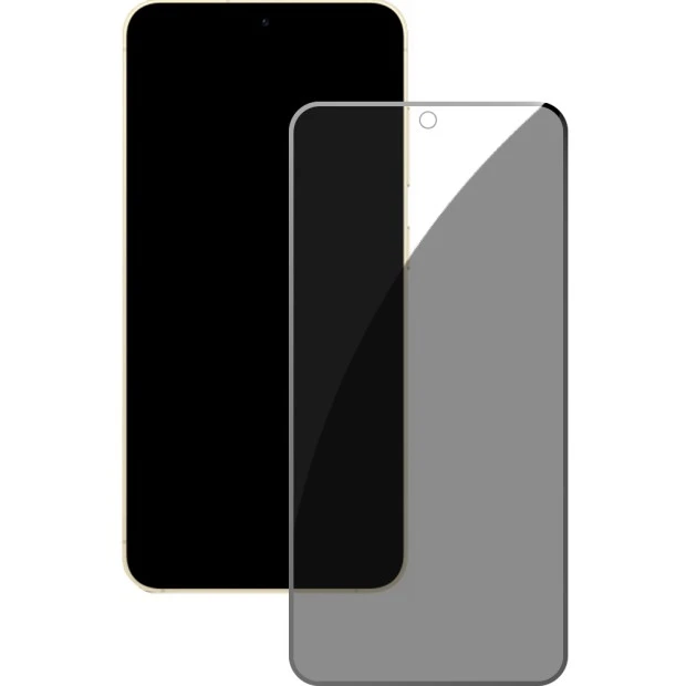 Захисне скло 5D Privacy HD для Samsung Galaxy S24 (Розблокування пальцем) Чорне