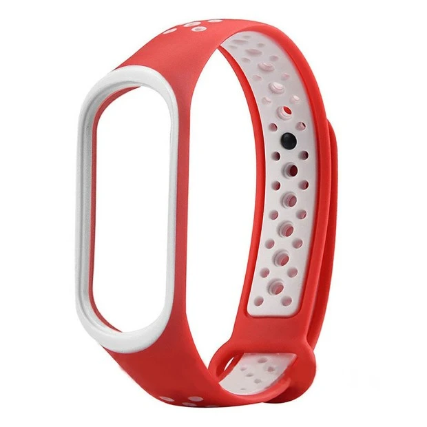 Ремешок Sport Xiaomi Mi Band 2 (Красно-белый)