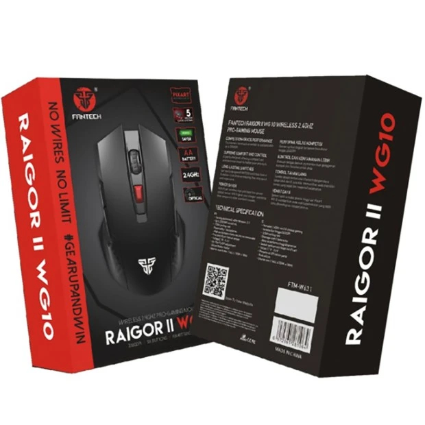 Бездротова ігрова миша Fantech WG10 Raigor II (Чорний)