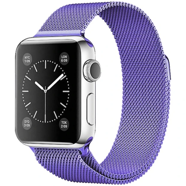 Ремінець Milanese Loop Apple Watch 38  /  40  /  41  /  SE (Світло-фіолетовий)