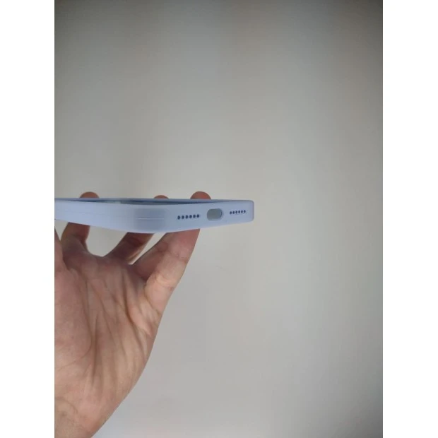 Силіконовий оригінальний квадратний чохол RoundCam для Apple iPhone 11 (15) Лавандовий