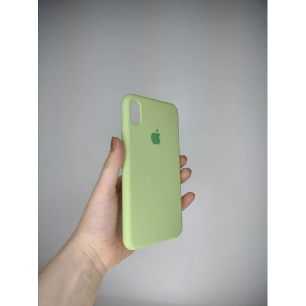 Силіконовий оригінальний чохол Apple для iPhone XS Max (Авокадо)