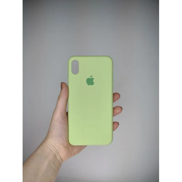 Силіконовий оригінальний чохол Apple для iPhone XS Max (Авокадо)