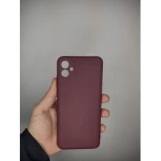 Силикон Original 360 Case Samsung Galaxy A04E (2022) (ShutCam) (Бордовый)