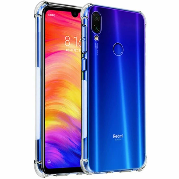 Силикон 3D Xiaomi Redmi Note 7 (Прозрачный)
