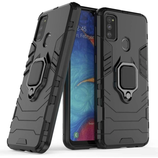 Бронь-чехол Ring Armor Case Samsung Galaxy M30S (Чёрный)