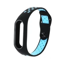 Ремешок Sport Xiaomi Mi Band 2 (Чёрно-голубой)