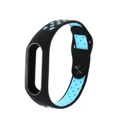 Ремешок Sport Xiaomi Mi Band 2 (Чёрно-голубой)