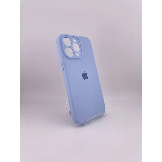 Силиконовый оригинальный чехол RoundCam для Apple iPhone 15 Pro Max (15) Лиловый