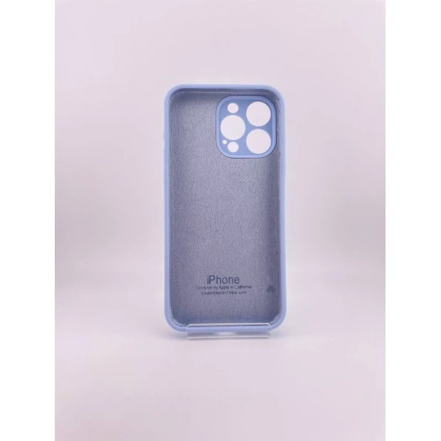 Силиконовый оригинальный чехол RoundCam для Apple iPhone 15 Pro Max (15) Лиловый