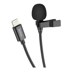 Микрофон петличный Hoco L14 Lightning (Чёрный)