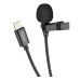 Мікрофон петличний Hoco L14 Lightning (Чорний) Мікрофон петличний Hoco L14 Lightning (Чорний)