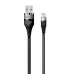 USB-кабель Walker C735 (1м) (Lightning) (Чорний)