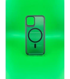 Силіконовий чохол iPaky Carbon Clear з MagSafe для iPhone 11 Pro (Чорний)