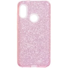 Силиконовый чехол Glitter Xiaomi Redmi 6 Pro / Mi A2 Lite (Розовый)